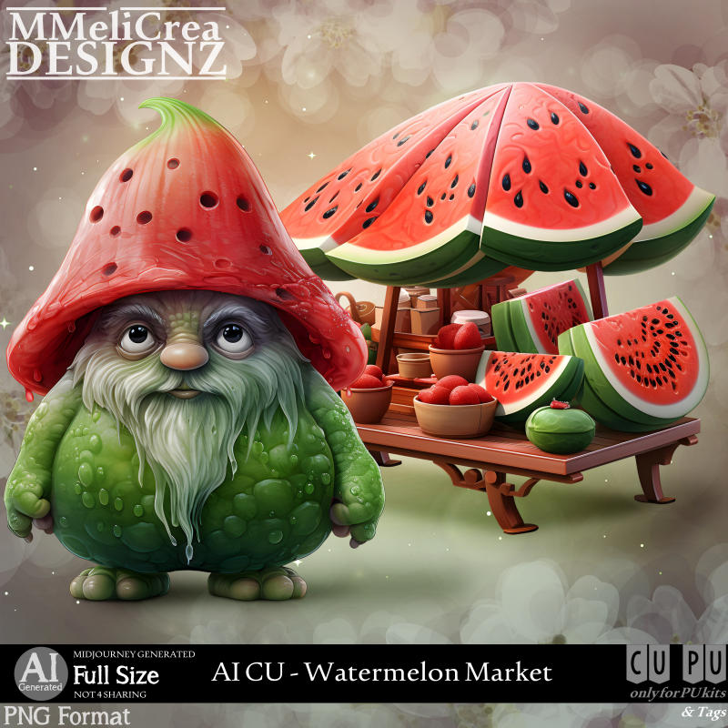 (image for) AI - CU Watermelon Market (CU4PU/PNG)
